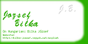 jozsef bilka business card